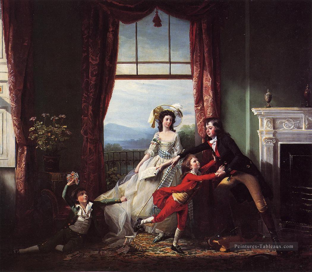 La famille Stillwell Nouvelle Angleterre Portraiture John Singleton Copley Peintures à l'huile